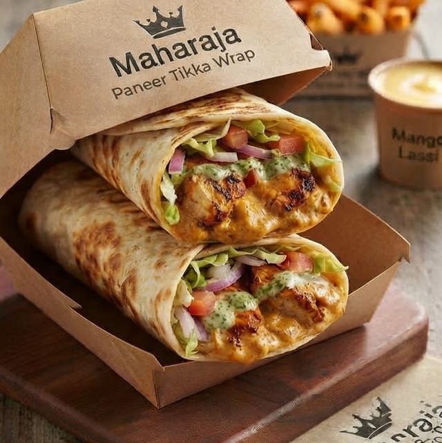 Paneer Tikka Wrap.